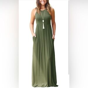 Elegant Green Maxi dress